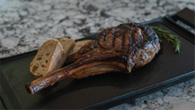 Load image into Gallery viewer, Bison Tomahawk Bone-in Chops, 30 oz avg (2 count)