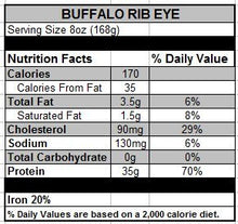 Load image into Gallery viewer, Bison Ribeye Steaks, 10 oz (4 count)