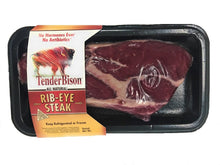 Load image into Gallery viewer, Bison Ribeye Steaks, 5-9 oz. each (case of 6)