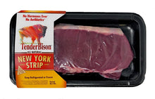 Load image into Gallery viewer, Bison New York Strip Steak, 5-9 oz (6 count)