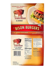 Load image into Gallery viewer, Bison 100% Burgers, 5.3 oz. (6 count)
