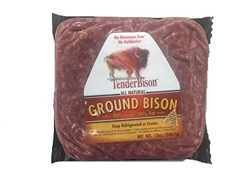 Ground Bison 90% Lean, 12 oz Bricks (case of 12)