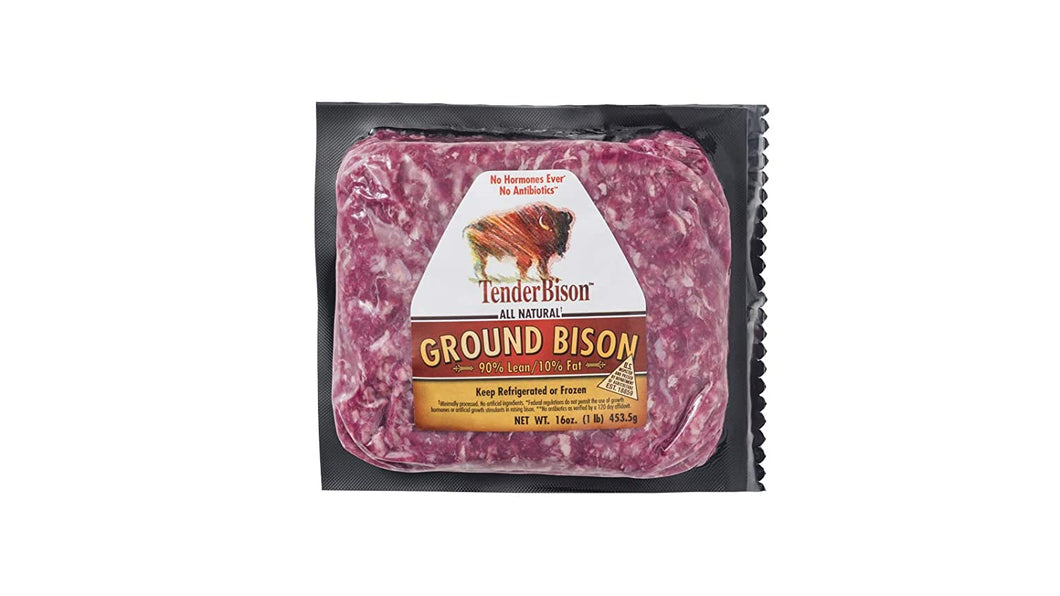 Ground Bison 90% Lean, 16 oz (4 count)