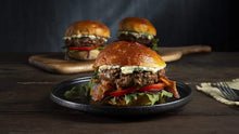 Load image into Gallery viewer, Bison 100% Burgers, 5.3 oz. (12 packs of 3, 36 count) SALE!
