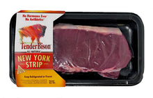 Load image into Gallery viewer, Bison New York Strip Steak, 6-10 oz (6 count)
