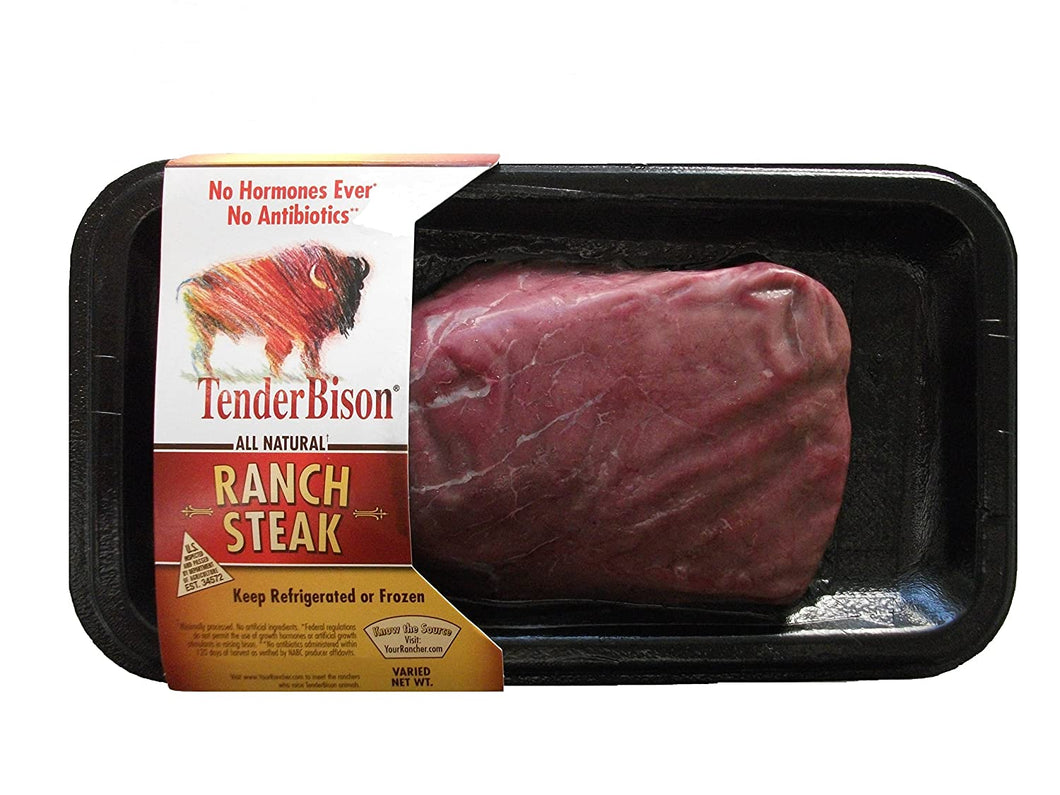 Bison Ranch Steaks, 6-8 oz (case of 12)