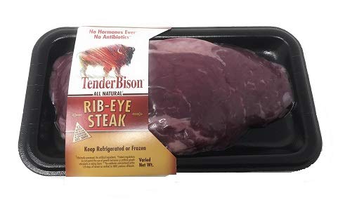 Bison Ribeye Steaks, 8-11 oz each (case of 12)